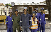 Nhlanhla Ndlovu with his Hustlenomics team.