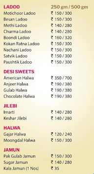 Prashant Corner menu 2