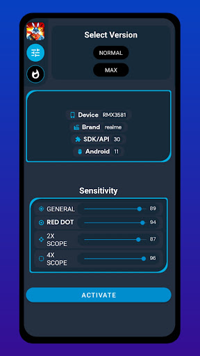 Screenshot Raistar Macro Fire Ontap Sensi