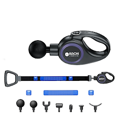 Súng massage Kachi MK353 Pro 6 đầu massage kèm đai rung