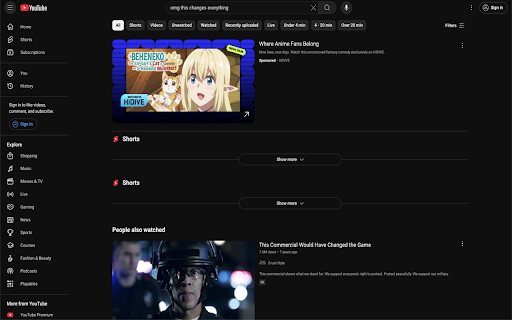 YouTube ClickBait Filter screenshot 2