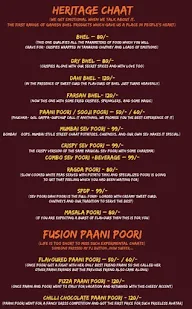 Ganesh Bhel menu 1