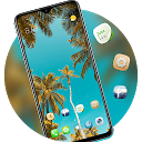 تنزيل Summer palm tree nature theme | sky view  التثبيت أحدث APK تنزيل