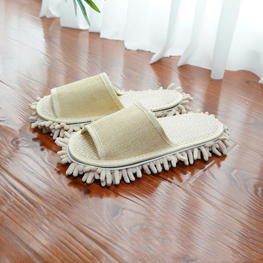 Title 2, Removable and Washable Linen Floor Slippers for...