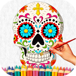 Sugar Skull Coloring Book Apk