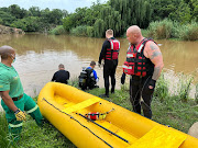 Rescue teams had to winch the submerged vehicle out of the water. 