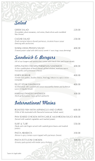 Hotel Forte Manor menu 5