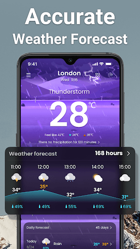 Screenshot Weather: Live radar & widgets