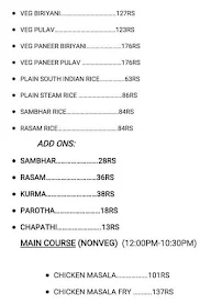 Kailash Hotel menu 3