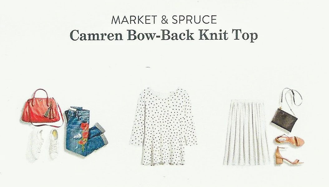 Summer Stitch Fix - Market & Spruce Camren Bow-Back Knit Top