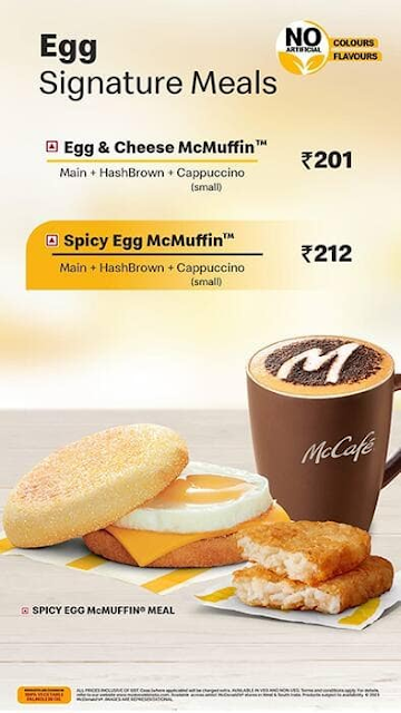 McCafe by McDonald's menu 