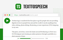 Text to speech extension small promo image