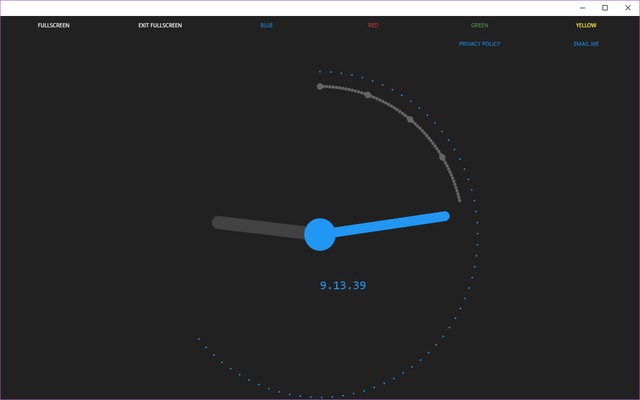 HTML Clock chrome extension