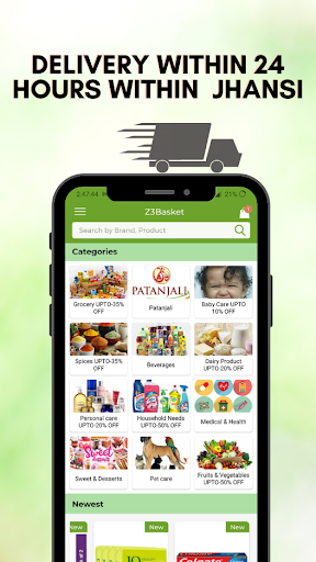 Screenshot Z3Basket Online Grocery Delive
