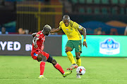 Bafana's Thami Mkhize against Namibia, when SA improved their chance of playing beyond the Afcon group stage.  