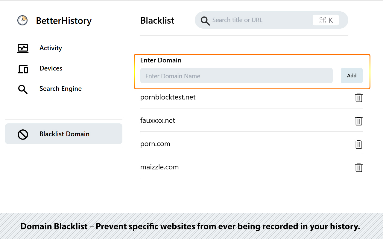 Better History | Manage, Export & Delete History Chrome Extension Image 4