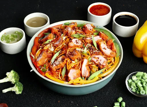 Chilli Garlic Chicken Noodles