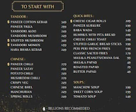 Billions menu 1