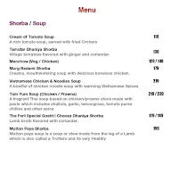 The Fort Bar & Kitchen menu 1