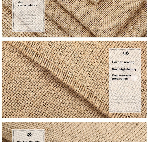 Title 2, Thick Linen Cloth Jute Vintage Ornament Backgro...