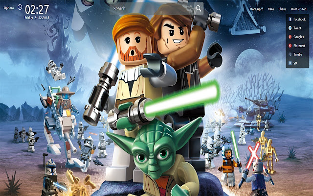 LEGO Star War Wallpapers Theme New Tab