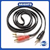 Dây Cáp Loa 3.5Mm To Av 2 Rca Audio Cáp Chuyển Đổi Từ Cổng Jack 3.5 Mm (Male) Sang Cổng Av (Male) Kết Nối Âm Thanh