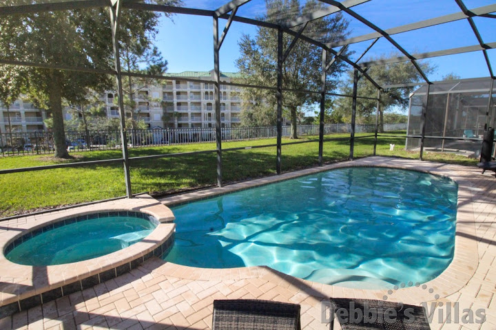 South-facing private pool and spa on Windsor Hills