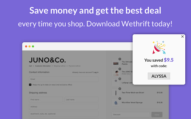 Wethrift - Coupons, Promos, Discount Codes