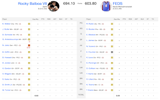 Yahoo Fantasy Basketball Extender