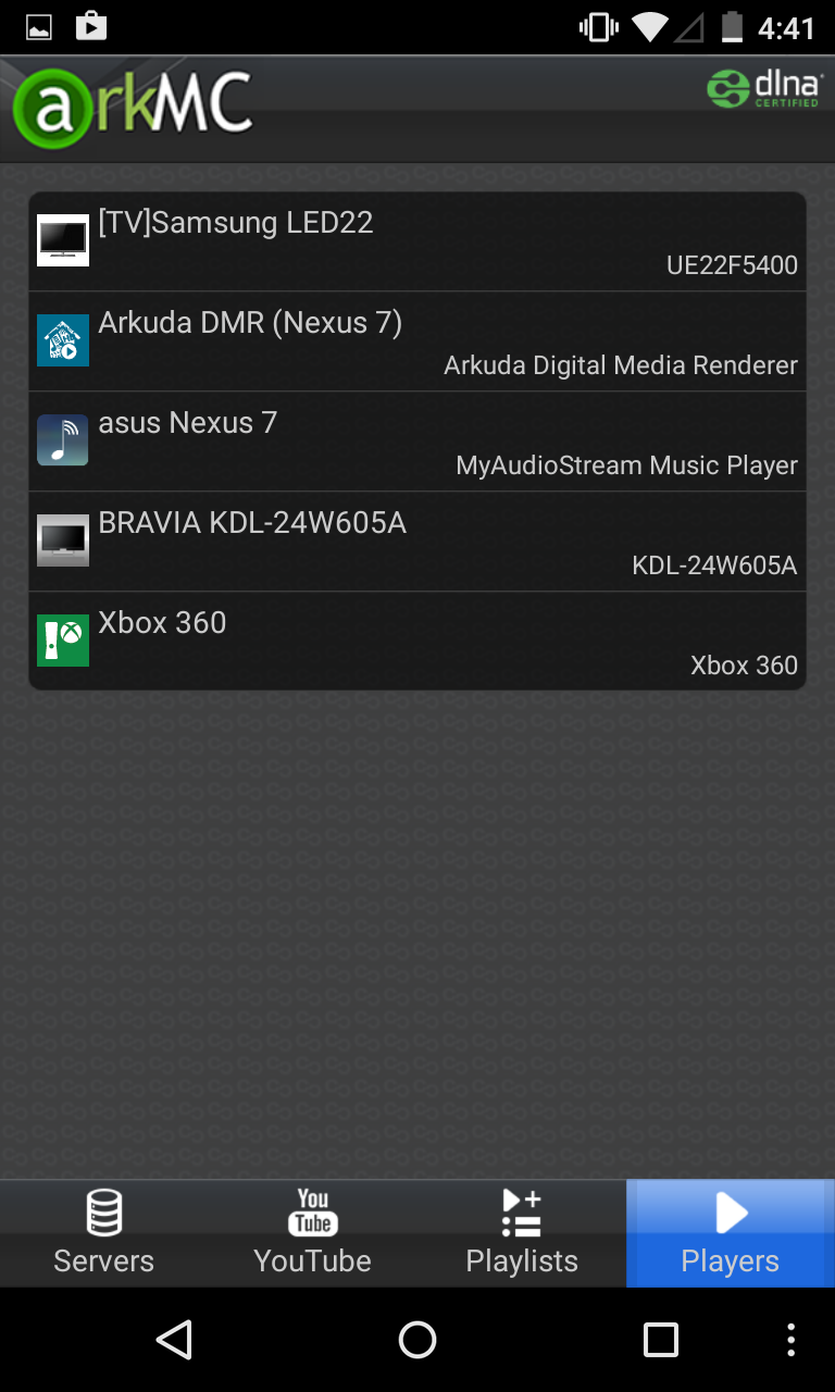 ArkMC - Media Streamer, Player Screen 2