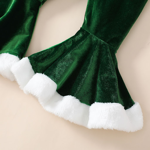 Title 7, Girls Christmas Long-sleeved Flared Dress. Perf...