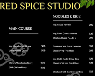 Red Spice Studio menu 1