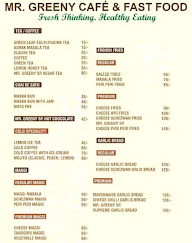 Mr Greeny Cafe And Fast Food menu 5