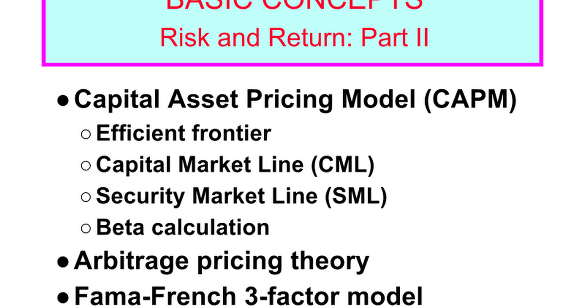 what is the difference between sml and cml