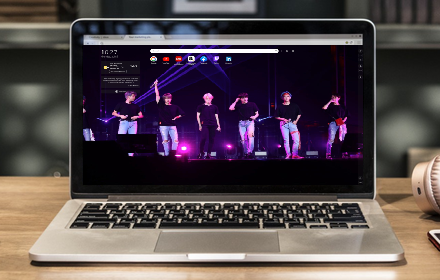 BTS Bangtan Boys 2021 New Tab chrome extension