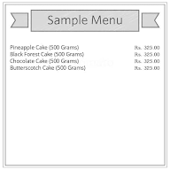 The Cake Xpress menu 1