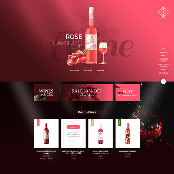 Magento wine theme