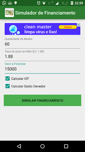 Simulador de Financiamento