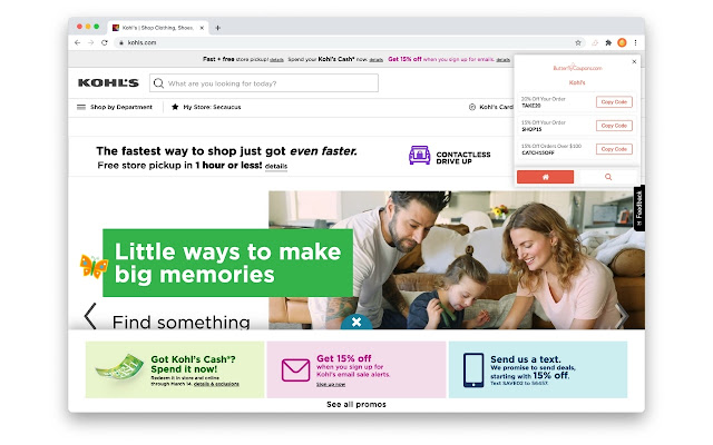 Butterfly Coupons chrome extension