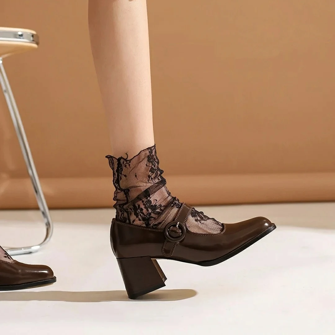Title 2, Chaussures Mary Jane femme neuves à boucle uniq...