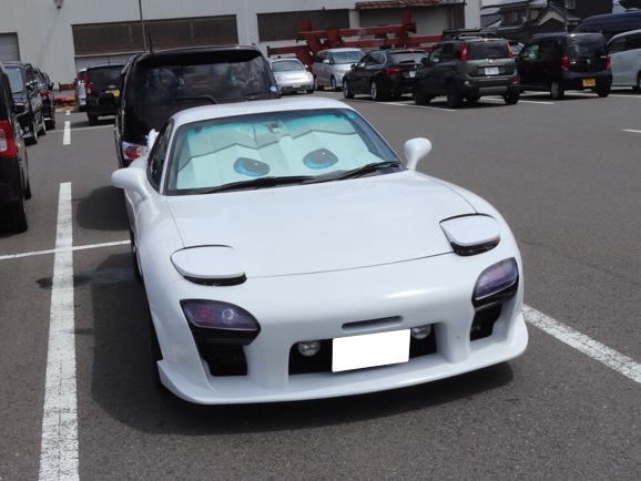 RX-7のFD3S・フォグ取付・カーズサンシェードに関するカスタム事例｜車