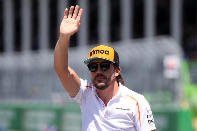 Fernando Alonso during a past race