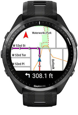 Garmin Forerunner 965 GPS Smartwatch - 47mm, Carbon Gray DLC Titanium Bezel, Black Case alternate image 4