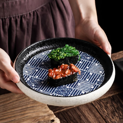 Title 1, Japanese Ceramic Tableware Plate Disc for Break...