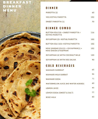 Kannan Cafe menu 1