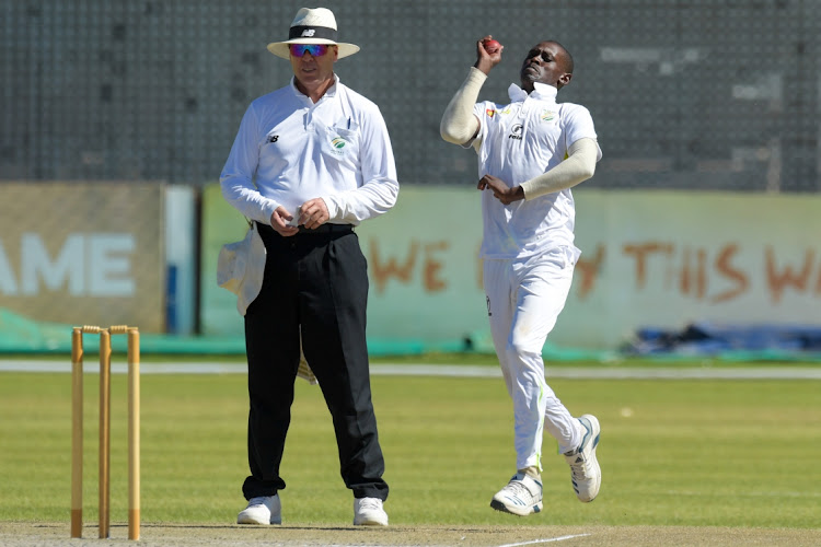 Onke Nyaku of the Warriors has three Lions second innings wickets to his name