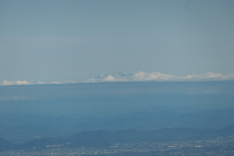 雲の上に木曽御嶽山