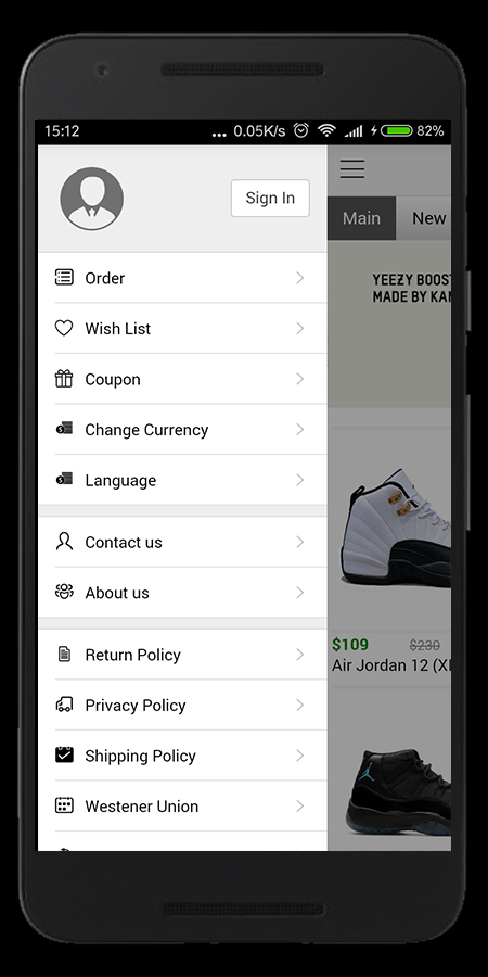 MShoes Screen 2