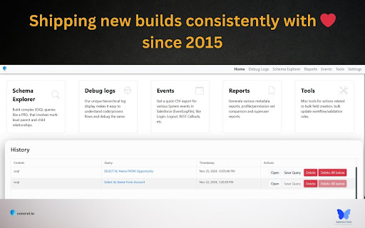Salesforce Tool Suite Preview 2