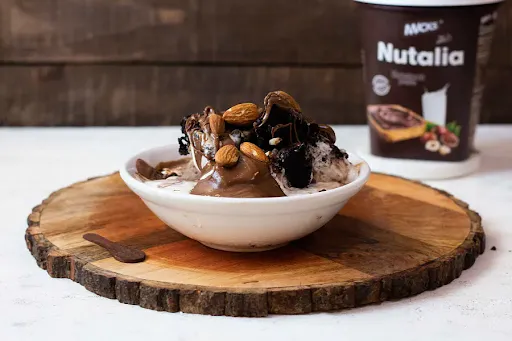 Nutella Brownie Ice-Cream Sundae